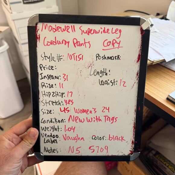 Madewell Superwide Leg Corduroy Pants US Women's 24 New - Picture 6 of 6